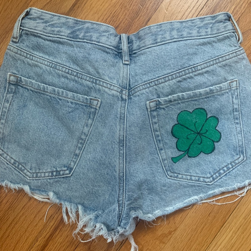 PacSun jean shorts - Irish shamrock st patty’s day